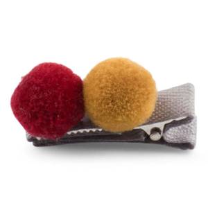 Hovedbilde Lillelam, spenne med 2 pompom ...