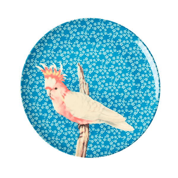 Rice, lunchtallerken vintagebird blue