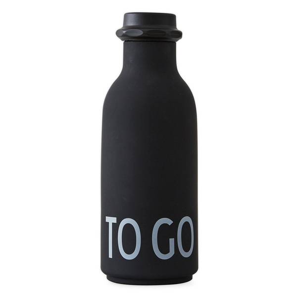 Design Letters, To go drikkeflaske svart