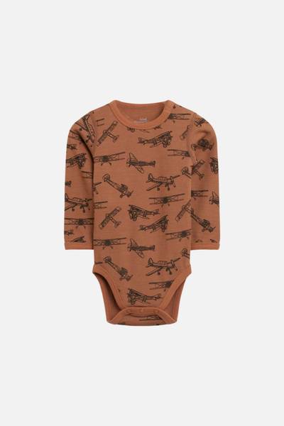 Hust & Claire, body Baloo ull/bambus fly cognac