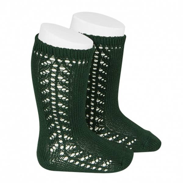 Condor knestrømper blonde bottle green