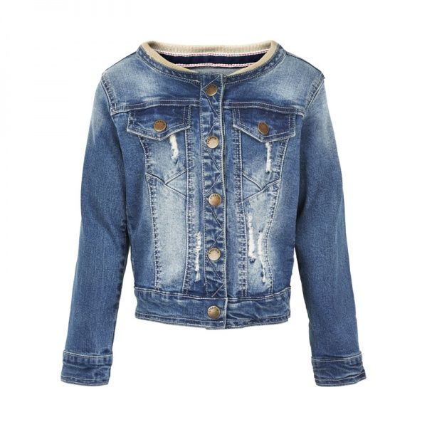Creamie, Denim jakke med blomster