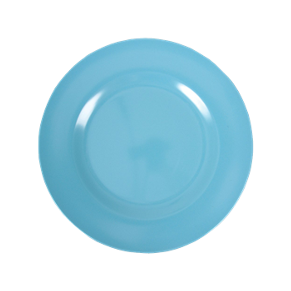 Rice, turquoise lunchtallerken i melamine