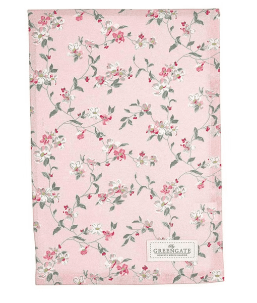 GreenGate, kjøkkenhåndkle Jolie pale pink
