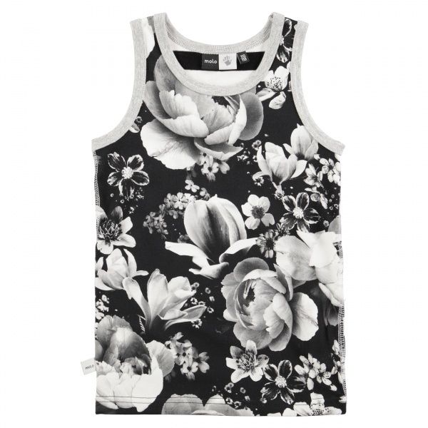 Molo, Joshlyn black floral singlet