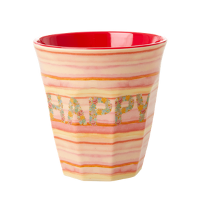 Hovedbilde Rice, kopp Happy pink print