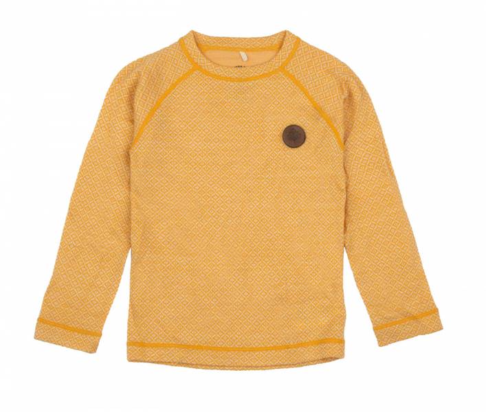 Gullkorn design, Barnål ulltrøye støvgul