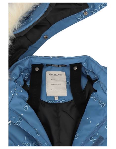 Gullkorn design, Hovden vattert dress ltd mell-bl&aring;