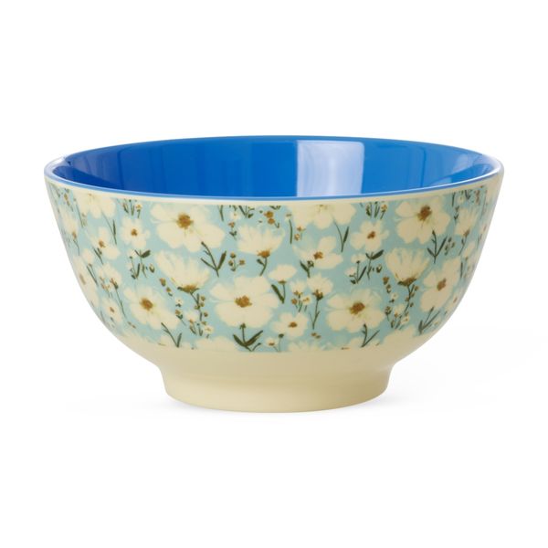 Rice, melaminskål med summer bloom print