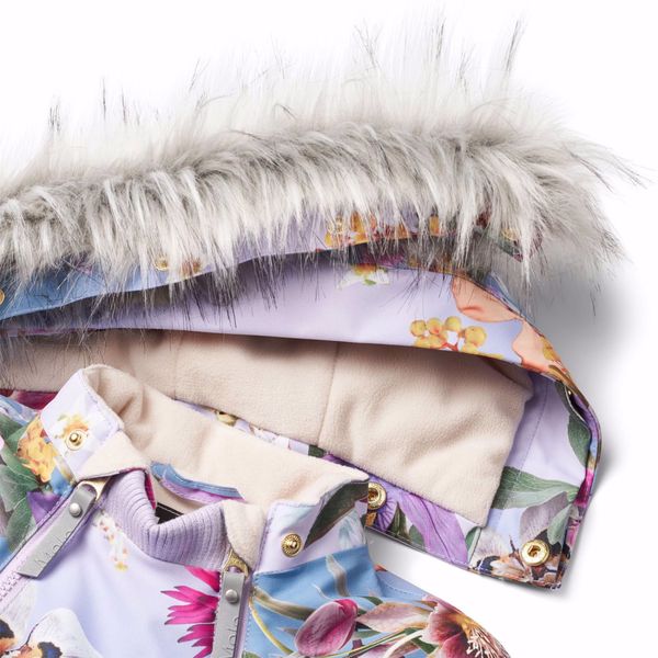  Molo vinterdress Pyxis fur gradient bloom