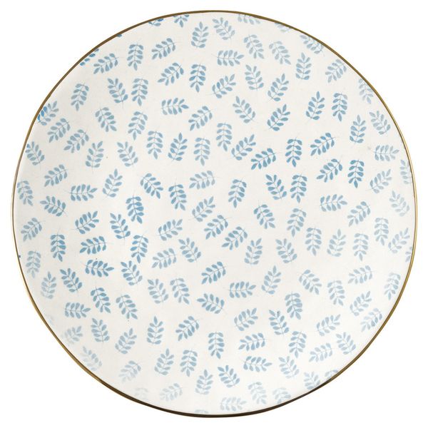 GreenGate, lunchtallerken Lianna pale blue with gold