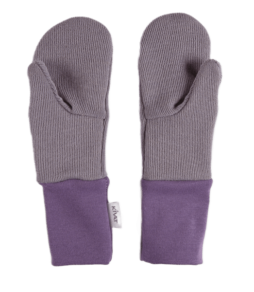 Kivat, støvlilla votter i ull