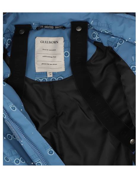 Gullkorn design, Hovden vattert dress ltd mell-bl&aring;