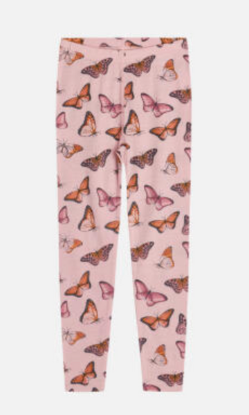 Hust & Claire, leggings ull/silke dusty rose