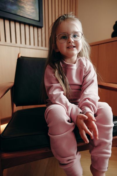 Gullkorn design, Jona fleece-sett lillarosa