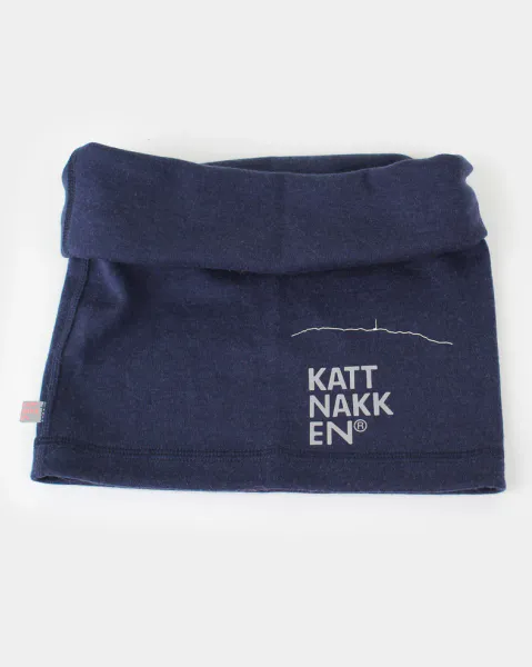 Kattnakken , bøff - tynn ull, marine